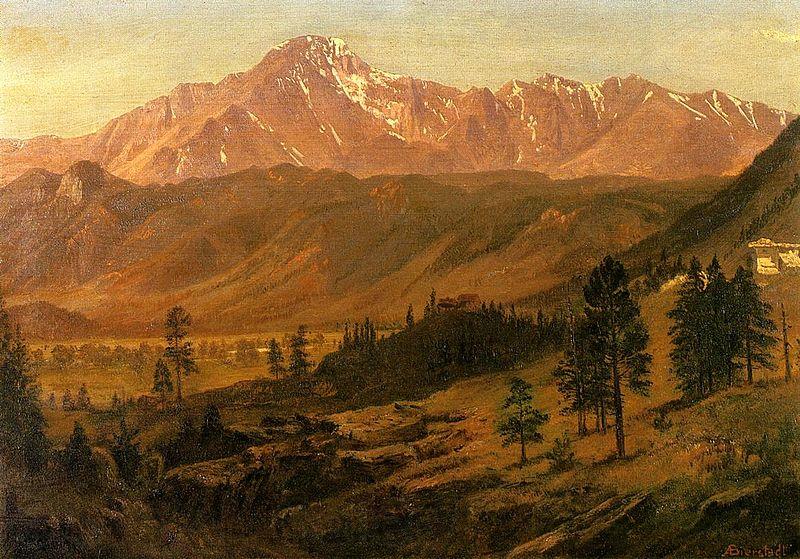 Albert Bierstadt Pikes Peak, Rocky Mountains